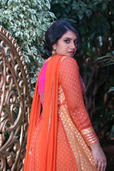 Orange Zardozi Anarkali Kurta SetIMG_9788