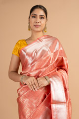 Coral Silk SareeDSC00724