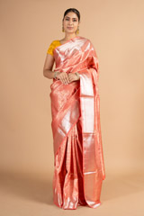 Coral Silk SareeDSC00725