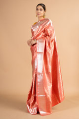 Coral Silk SareeDSC00727