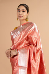 Coral Silk SareeDSC00728