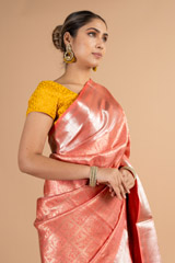 Coral Silk SareeDSC00729