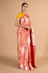 Coral Silk SareeDSC00730
