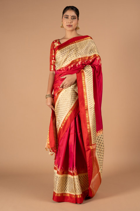 Red Silk Saree