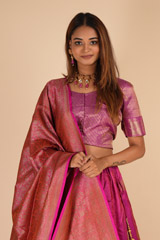 Pink Banarasi LehengaDSC09681