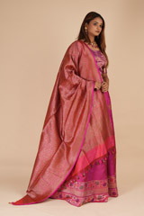 Pink Banarasi LehengaDSC09684