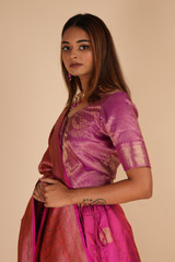 Pink Banarasi LehengaDSC09688