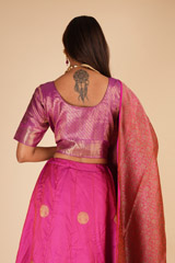 Pink Banarasi LehengaDSC09691