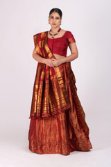 Red Kanchivaram Lehenga2537_video