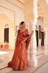 Red Kanchivaram LehengaDSC07975