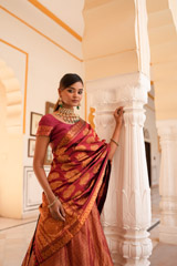Red Kanchivaram LehengaDSC07977