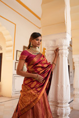Red Kanchivaram LehengaDSC07978