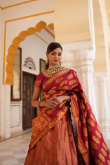Red Kanchivaram LehengaDSC07988