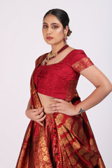 Red Kanchivaram LehengaIMG_9654