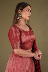 Red Kanchivaram LehengaDSC02746