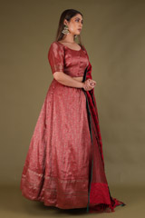 Red Kanchivaram LehengaDSC02748