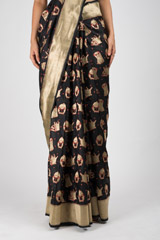 Black Pug Banarasi Saree_DSC2619