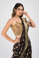 Black Pug Banarasi Saree_DSC2624