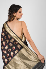 Black Pug Banarasi Saree_DSC2628