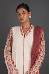Beige Printed Kurta SetIMG_1305