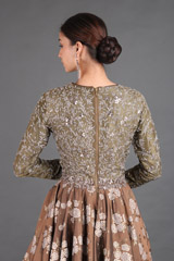 Brown Embroidered GownIMG_0824