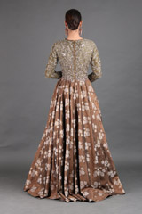 Brown Embroidered GownIMG_0825