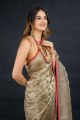 Cream Handwoven Saree_DSC2367