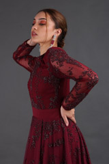 Wine Princess GownIMG_2441