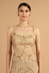 Beige Embroidered JumpsuitDSC01493