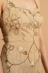 Beige Embroidered JumpsuitDSC01498
