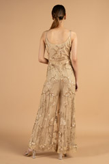 Beige Embroidered JumpsuitDSC01500