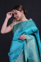 Blue Zari Kanchivaram SareeIMG_9946