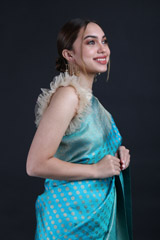 Blue Zari Kanchivaram SareeIMG_9950