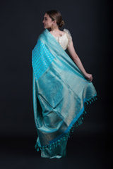 Blue Zari Kanchivaram SareeIMG_9958