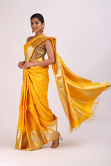 Yellow  Silk  Saree2595_video