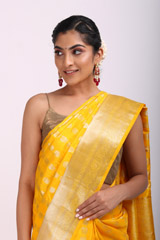 Yellow  Silk  SareeIMG_6693