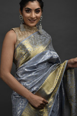 Grey Silk Saree_DSC4774