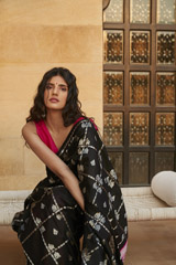 Black And Silver Saree2