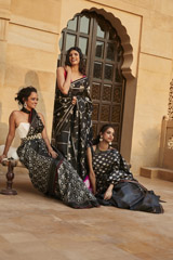 Black And Silver Saree3