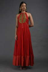 Red Georgette Kurta Set2605_video