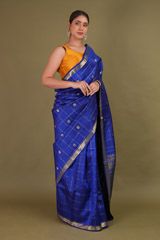 Blue  Silk  SareeDSC01795