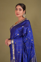 Blue  Silk  SareeDSC01797