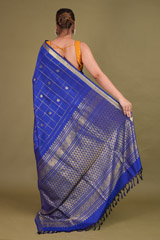 Blue  Silk  SareeDSC01799