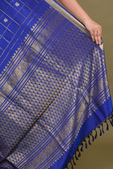 Blue  Silk  SareeDSC01800