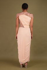 Peach Saree GownDSC01512