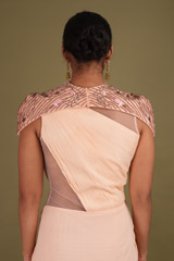 Peach Saree GownDSC01513