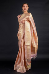 Baby Pink Kanchivaram Saree
