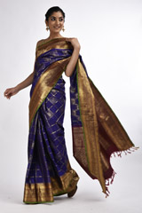 Blue Silk Saree_DSC4804