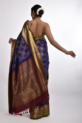 Blue Silk Saree_DSC4829