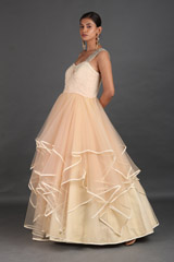 Peach One Shoulder GownIMG_1260